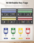 Uniclife 48 Keys Key Lock Box, Wall Mount Key Box, Car Key Organizer - Image 3