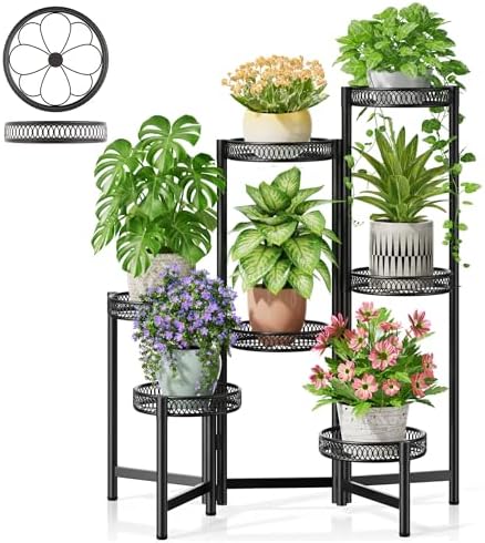 Plant Stand Indoor Outdoor, 7 Tier Large Plant Stand by Unknown