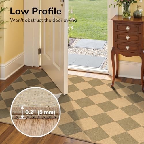 Lessymo Checkered Area Rugs 5x7 - Image 7