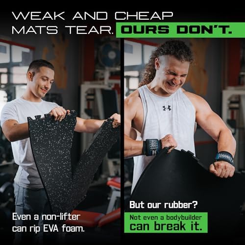 Interlocking Rubber Floor Tiles – Heavy Duty 100% Rubber Gym Flooring - Image 3