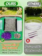 10in Square Stepping Garden Stones Kit - Image 2