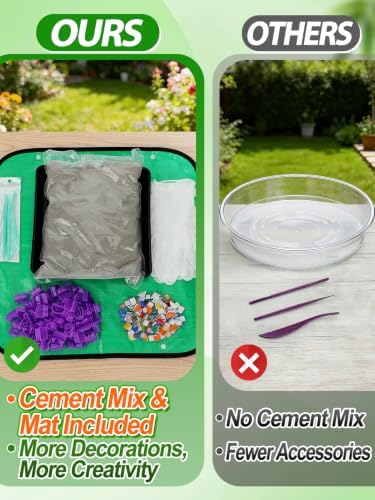 10in Square Stepping Garden Stones Kit - Image 2