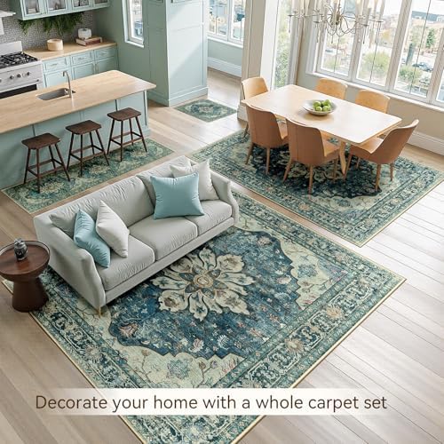 RELEANY Washable Area Rug, Large 9'x12' - Image 4
