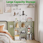 C&AHOME Cube Storage Organizer, 12-Cube Shelf Units, Closet Cabinet White - Image 4