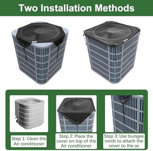 Central Air Conditioner Cover for Outside Winter, 32x32in Mesh and Oxford AC - Image 5