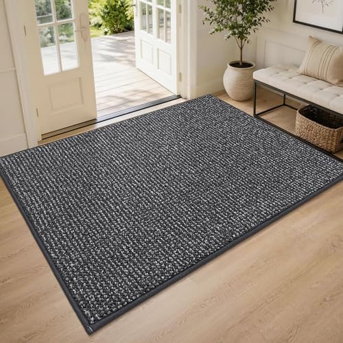 BEQHAUSE Dirt Trapper Door Mat 48"x72", Non-Slip Washable Doormat by BEQHAUSE