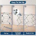 Whitmor Foldable Clothes Drying Rack: 3 Tier Laundry Drying Rack, Collapsible - Image 7