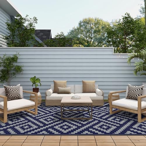 GENIMO Outdoor Rug, Waterproof Plastic Rugs - Image 5