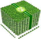 Sorbus Grass Foam Floor Tiles, Interlocking Turf Tiles by Sorbus