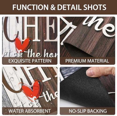 Kitchen Rugs Set 3 Piece, Non Slip Kitchen Mat - Image 6