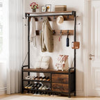 Lulive Coat Rack, 39.4” Hall Tree - Image 2