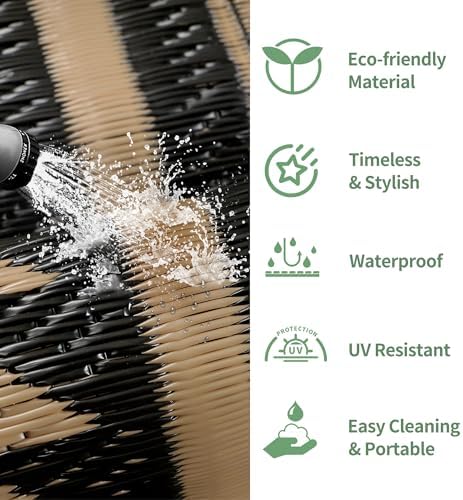 GENIMO Outdoor Rug, Waterproof Plastic Rugs - Image 6