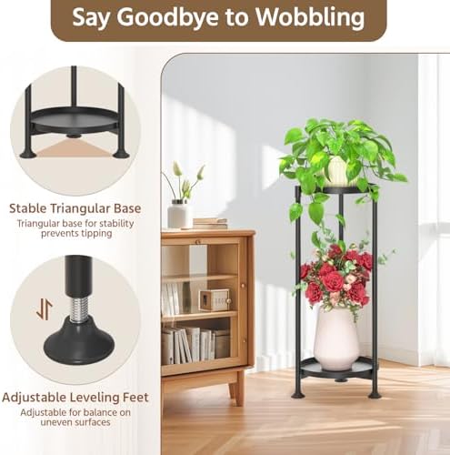 LASZOLA Metal Plant Stand Indoor Tall - Image 5