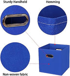 Black Foldable Storage Cubes Bins, Fabric Storage Box Cubes Organizer Baskets - Image 7