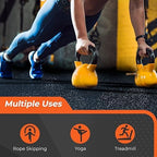 SUPERJARE 0.4'' Thick 48 Pcs 192 Sq Ft Rubber Top Exercise Equipment Mats - Image 6