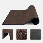 Commercial Door Mat 35"x24", Rubber Waterproof Front Floor Mat by TEROKER
