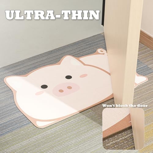 Cute Animals Bath Mat, Quick Dry and Absorbent Microfiber Bath Rug, Non-Slip Rug - Image 7