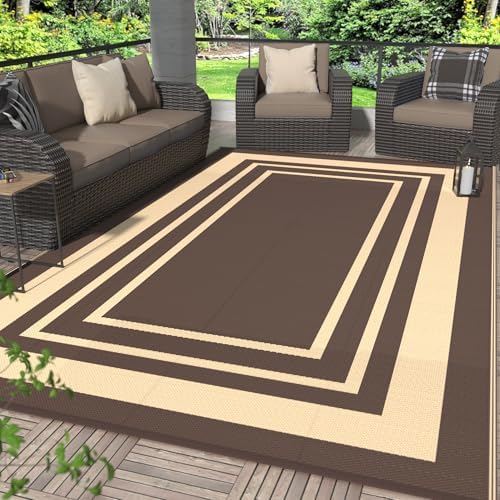 GENIMO Outdoor Rug, Waterproof Plastic Rugs by GENIMO