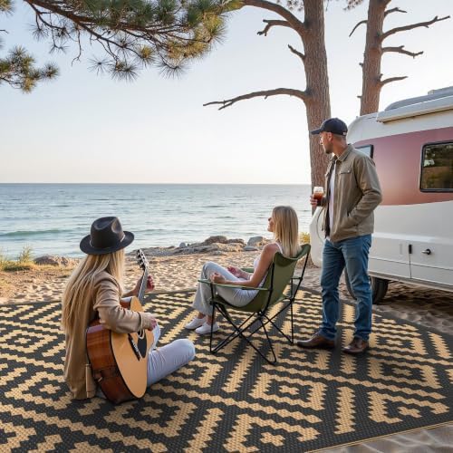 GENIMO Outdoor Rug, Waterproof Plastic Rugs - Image 3