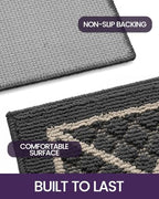 DEXI Front Door Mat Indoor Entryway 36x60 Inside Entrance Doormat Dark Grey - Image 5