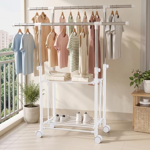 Clothes Drying Rack Foldable，Height & Length Adjustable Drying Rack - Image 6