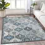Lahome Moroccan Machine Washable Area Rugs, 4x6 Rug by Lahome