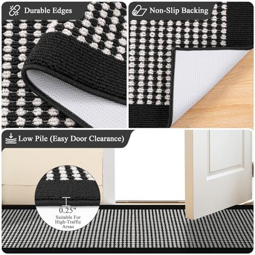 Ileading Runner Rug for Hallways 2.6'x12' Heavy-Duty Durable Entryway Floor Mat - Image 4