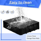 Barydat 24 Pcs 12x12 Garage Floor Tiles Interlocking Drainage - Image 3