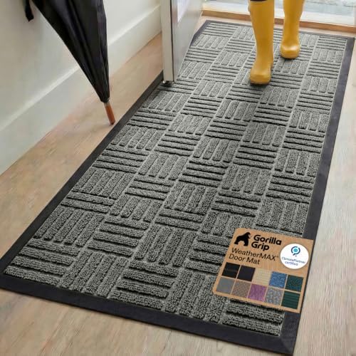 GORILLA GRIP WeatherMAX Door Mat, Indoor Outdoor Use by GorillaGrip