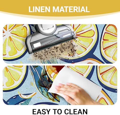Lemon Kitchen Rugs Set of 2 - Image 5