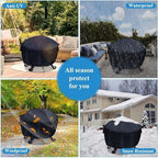 34-36 inch Fire Pit Cover Round - Image 6