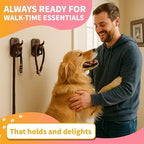Tapeera 1 Pack Cast Iron Dog Leash Holder - Image 2