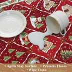 3-Piece Plaid Christmas Decorations Kitchen Rugs Set: Washable Non-Slip Kitchen - Image 7