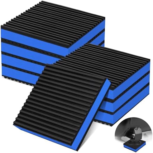 8 Pack Anti Vibration Pads for Washing Machine 4"x4"x7/8", Sound Isolation by phepetroll