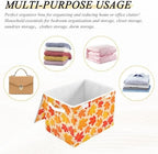 Bolaz Storage Bins with Lids and Handles, Autumn Maple Leaf Yellow Fallen - Image 7