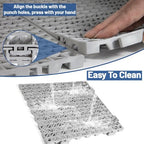 12PCS Drainage Interlocking Floor Tiles 11.8" x 11.8", Modular Interlocking - Image 4