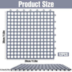 12 Pcs Interlocking Floor Tiles, 11.8 x 11.8 Inch Modular Cushion Mat - Image 4