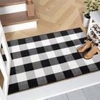 OLANLY Fall Door Mat, Buffalo Plaid Rug - Image 7