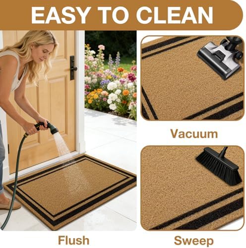 OLANLY Front Door Mat 71x34, Low Profile Doormat - Image 6