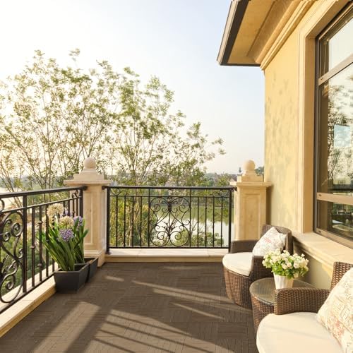 Outvita 27 PCS Interlocking Patio Deck Tiles, 12x12 Plastics Indoor Outdoor - Image 6