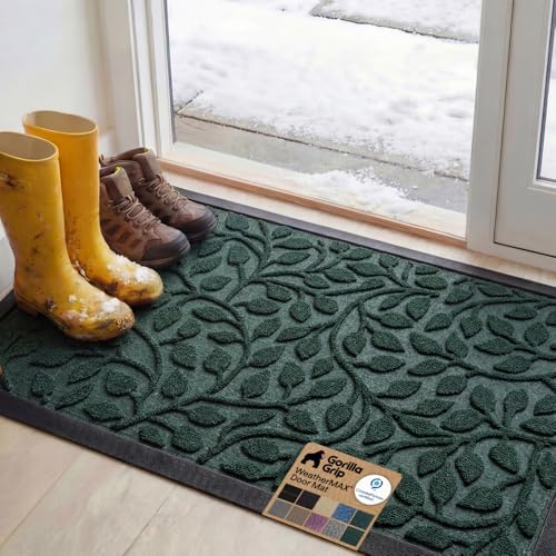 GORILLA GRIP WeatherMAX Door Mat, Indoor Outdoor Use by GorillaGrip