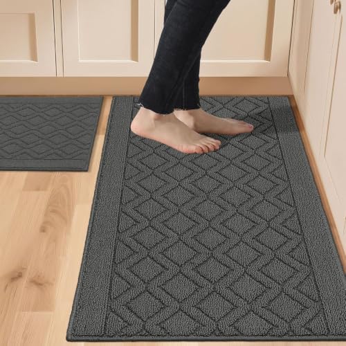 COSY HOMEER 48x20Inch/30X20Inch Kitchen Rug Mats by COSYHOMEER