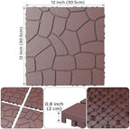 44 Pack Plastic Interlocking Decking Tiles, 12x12 Inch Waterproof Outdoor Floor - Image 2