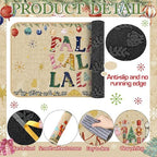 SATINIOR 3 Pcs Nutcracker Christmas Kitchen Rugs and Mats Set Non Slip - Image 6
