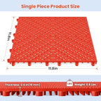 Jocoevol 12-Pcs Interlocking Tile, Indoor/Outdoor Drainage Interlocking Floor - Image 5