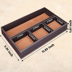 Leather Valet Organizer Nightstand & Dresser Storage Tray - Image 7