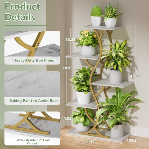 Plant Stand Indoor with Grow Lights - Image 4