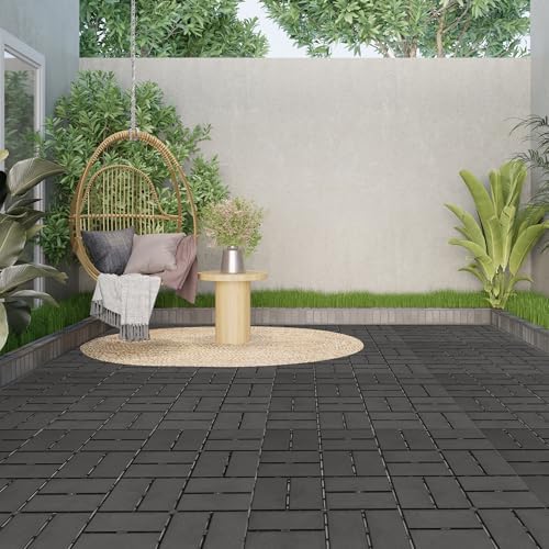 Interlocking Deck Tiles Outdoor Waterproof, Composite Patio Flooring - Image 2