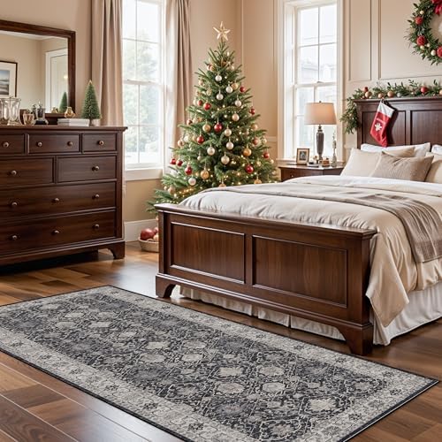 Washable 3x7 Entryway Runner Rug: Farmhouse Wide Kitchen Rug Soft Water - Image 2