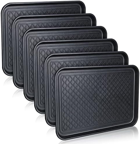 6 Pcs PET Boot Tray Waterproof Shoe Mat Tray by Yinkin